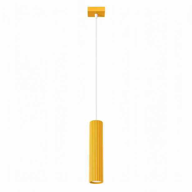 Závěsná stropní lampa do kuchyně Tuba převis Gu10 Karbon 1 žlutá Sollux