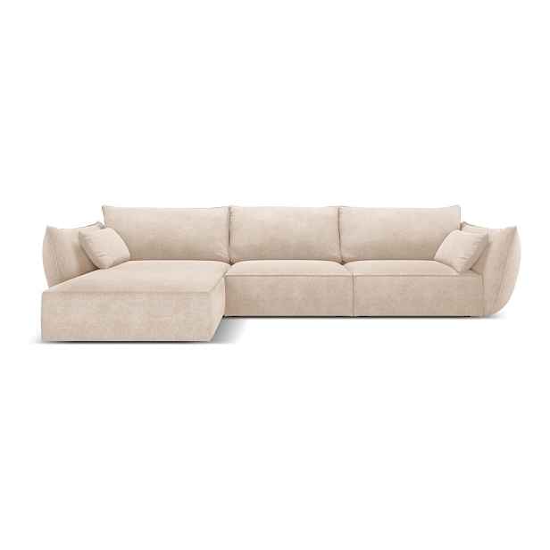 Béžová rohová pohovka (levý roh) Vanda – Mazzini Sofas