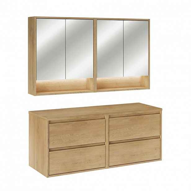 Petits-meubles KOUPELNOVÝ NÁBYTEK 120cm Edmé 2er-Set Dřevo