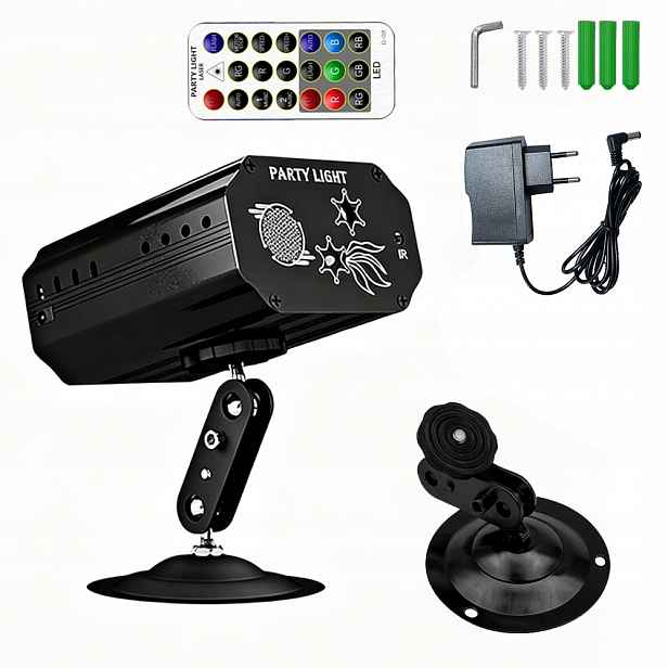 Diskotékové světlo Led Rgb projektor s dálkovým ovládáním
