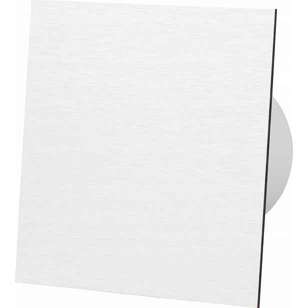 Koupelnový Ventilátor 100 mm Panel Kartáčovaný Stříbro Tichý Airroxy