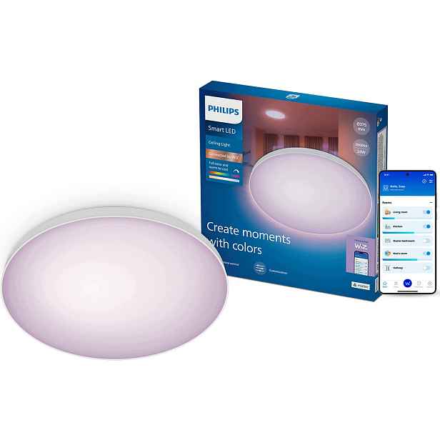 Stropní Svítidlo Led Stropní Svítidlo 24W Rgb Philips Smart Inteligentní WiFi aplikace