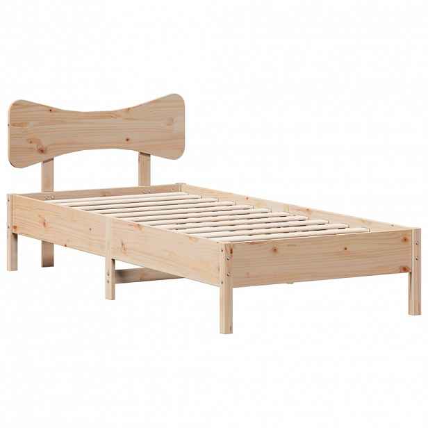 vidaXL Postel bez matrace 75 x 190 cm masivní borovice