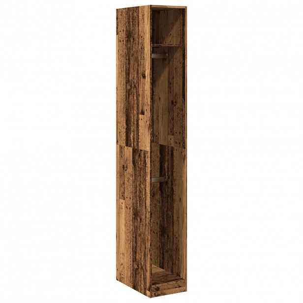 vidaXL Šatní skříň old wood 30 x 50 x 200 cm kompozitní dřevo
