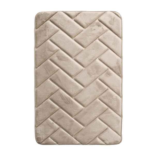 Protiskluzová koupelnová předložka 3D 7288 beige, 40x50, béžová, koupelna, BO-MA