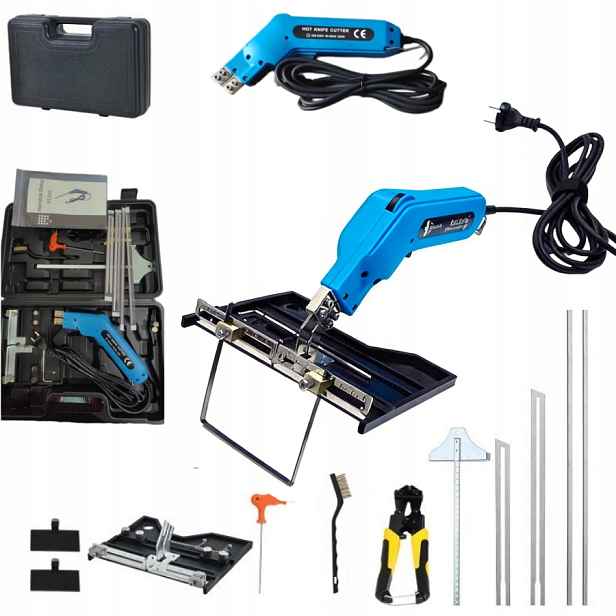Nůž Na Řezání Polystyrénu Vyřezávač Boniarka Drážkovačka 250W 4x Čepel