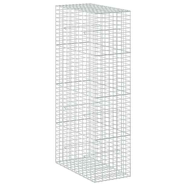 vidaXL Gabion s drátem 3,5 mm a síťkou 5x10 cm 50x100x200 cm
