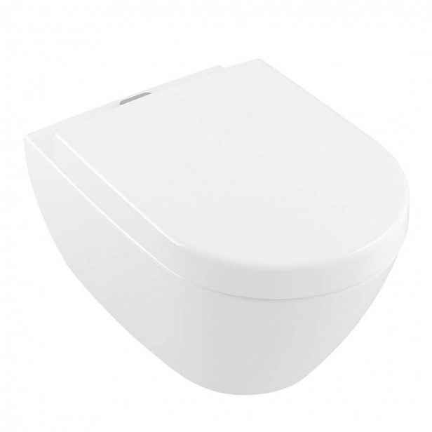 Villeroy & Boch Subway 2.0 - Závěsné WC s hlubokým splachováním, AntiBac, s CeramicPlus, alpská bílá 5614A1T2