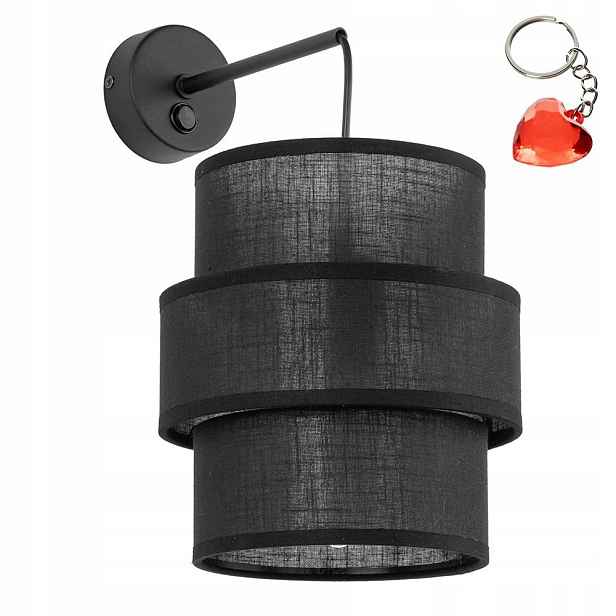 Nástěnné svítidlo s vypínačem Calisto Black 5955 Tk Lighting