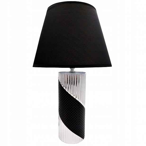 Noční Lampa Černo Stříbrná Dekorativní Stolní Lampa Do Obývacího Pokoje Ložnice
