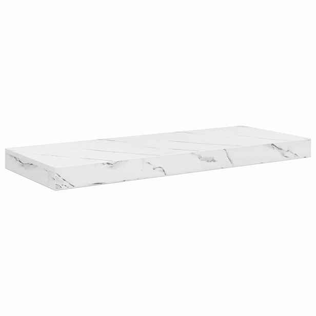 vidaXL Nástěnná polička Nástěnná montáž Bílý mramor 60 x 23,5 x 3,8 cm