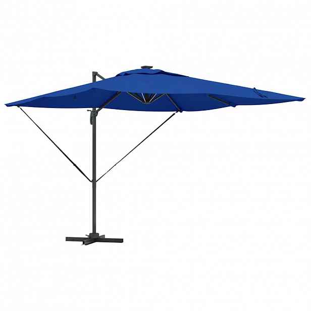 vidaXL Slunečník Azur blue 286 x 284 x 270 cm Hliník a polyester