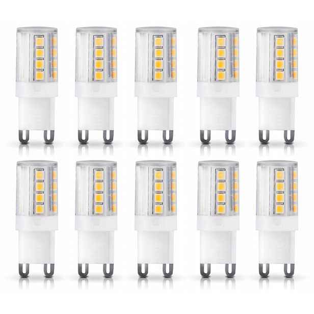 10x Led žárovka G9 4W=30W Barva Teplá bílá