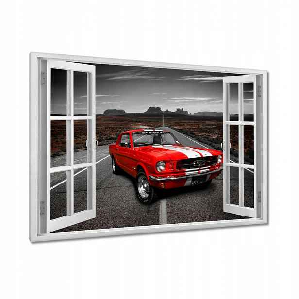 Obrazy 120x80 Červený Ford Mustang