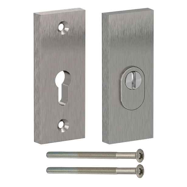 štítek Medos Dublin RC3 F6 inox s krytem proti provrtání