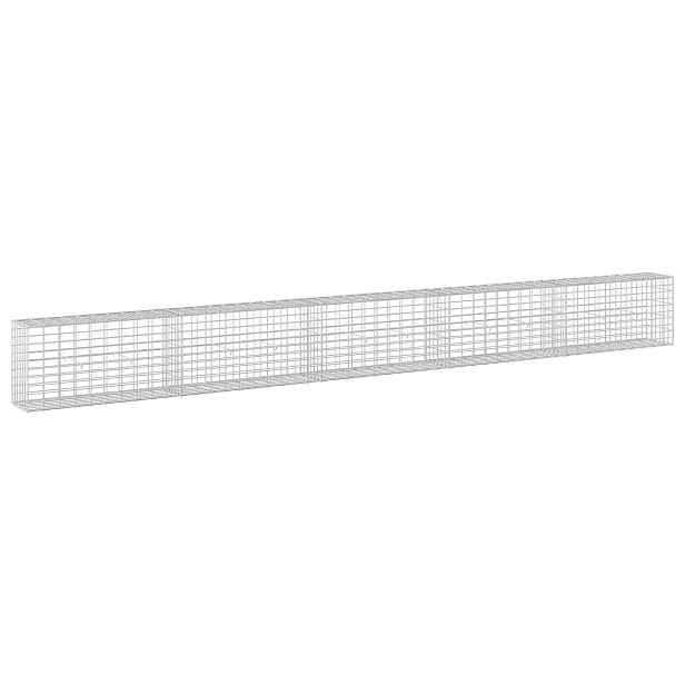 vidaXL Gabion s drátem 3,5 mm a síťkou 5x10 cm 500x30x50 cm