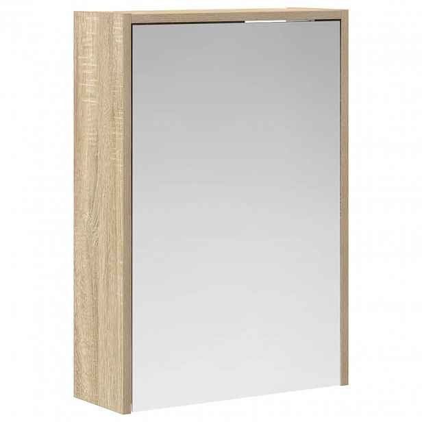 vidaXL Koupelnová zrcadlová skříň Sonoma dub 43 x 16 x 62,5 cm