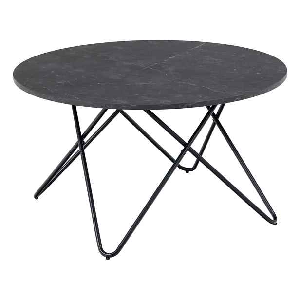 Actona Konferenční stolek Wyre 80 cm černý mramor