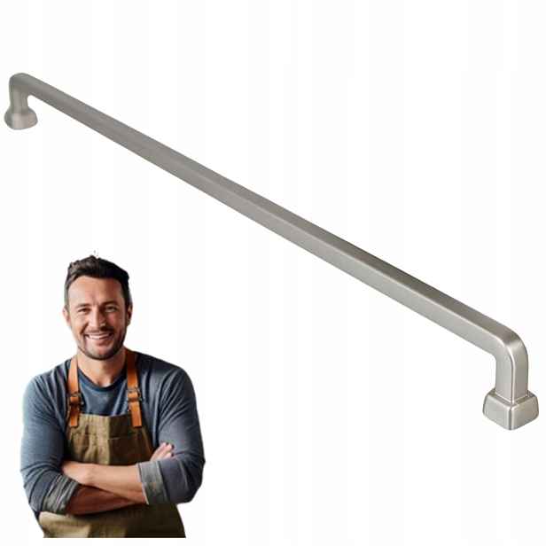 Nábytková Úchytka do zásuvky Tulia 320 mm Inox, Ocel kartáčovaná