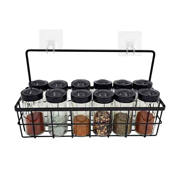 Orion Sada 12ks kořenek BLACK 80ml v černém kovovém košíku RADKA + 2 háčky