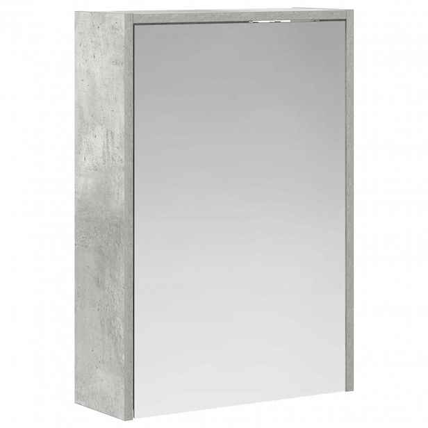 vidaXL Koupelnová zrcadlová skříň Betonově šedá 43 x 16 x 62,5 cm
