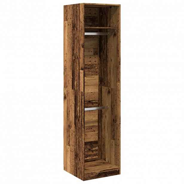 vidaXL Šatní skříň old wood 50 x 50 x 200 cm kompozitní dřevo