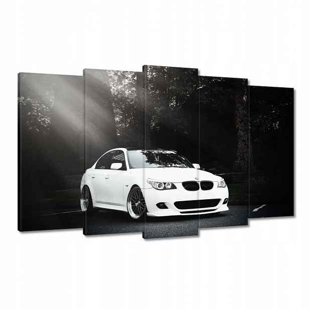 Obrazy 100x60 Bílé Bmw Šedé Auto