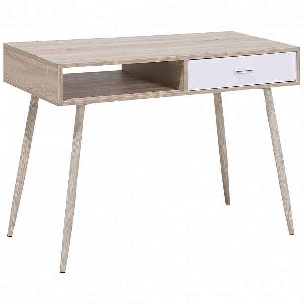 Beliani PSACÍ STŮL světlejší Odstín dřeva 100/48/76 cm Deora