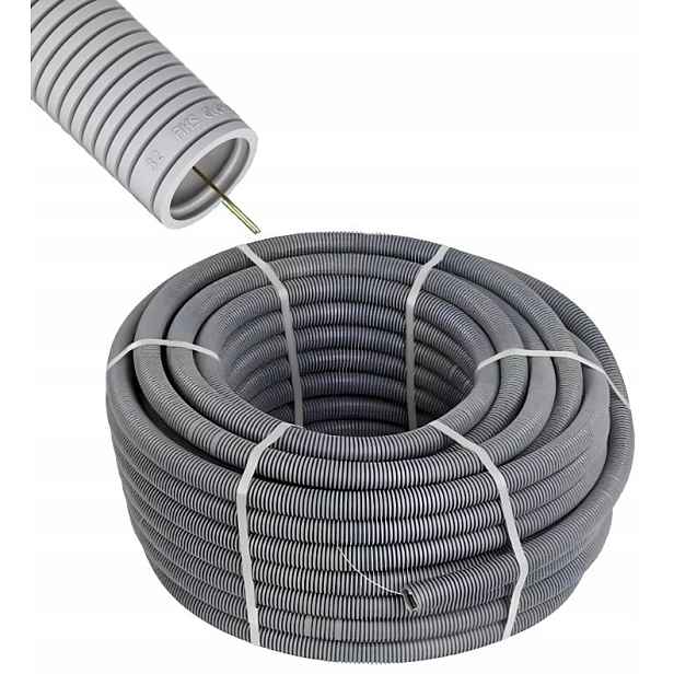 Chránič kabelů Husí Krk S Pilotem pro kabely Rkgl 32/25 mm 320N Šedá 50 m Aks