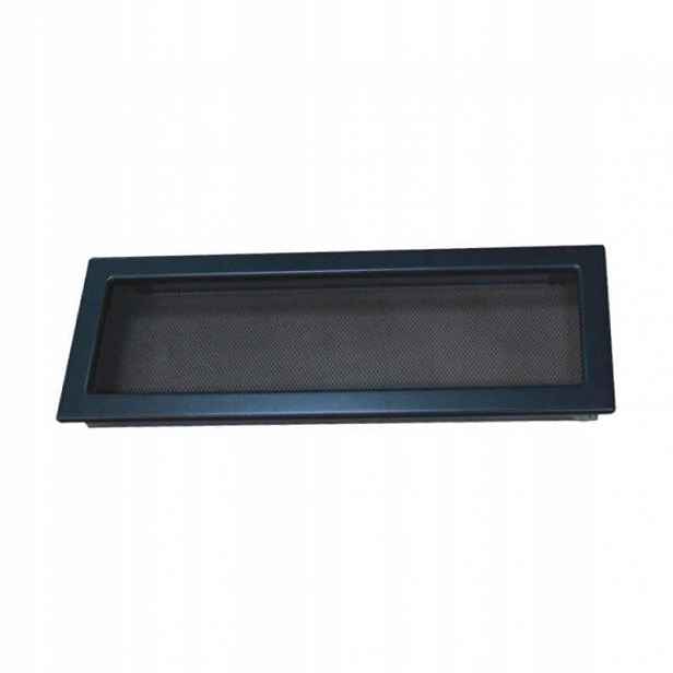 Mřížka krbová s rámečkem a síťovinou Lkm, 170 x 490 mm, grafitový lak 0721