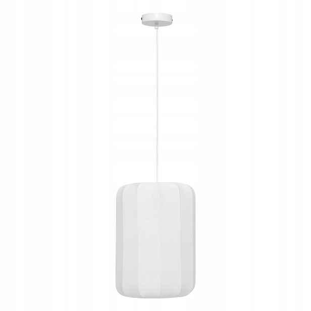 Závěsná Bílá Bavlněná Stropní Lampa Moderní 25 X 123 CM E27 Tobě