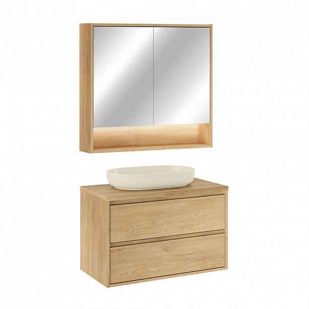 Petits-meubles KOUPELNOVÝ NÁBYTEK 80cm Edmé 2er-Set Dřevo