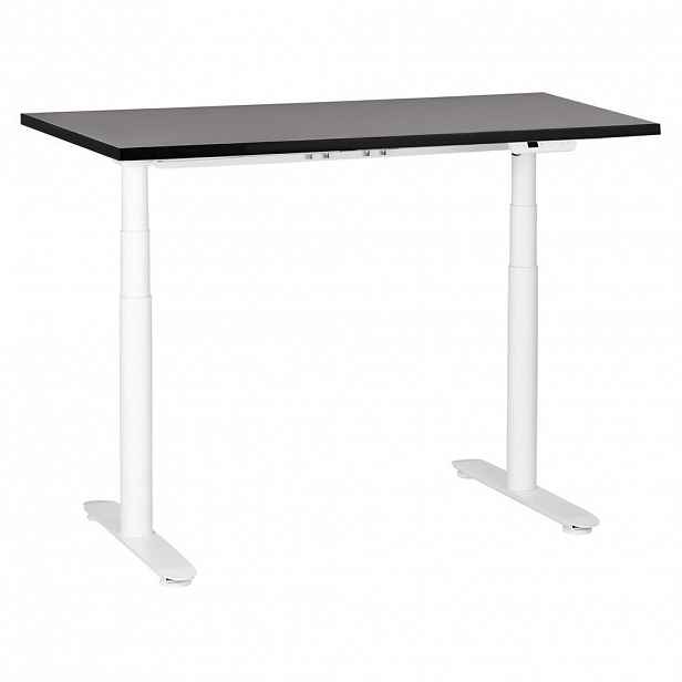 Beliani PSACÍ STŮL černobílý 120/72 cm elektrický výškově nastavitelný Destin IV