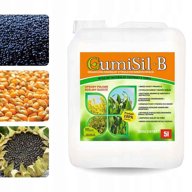 Biostimulátor pro řepku, kukuřici a olivovníky GumiSil-B 5L
