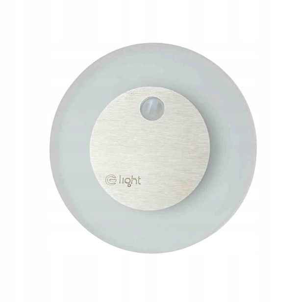 Eko-Light Led schodišťové svítidlo Oti 0.6W 12V 4000K Snímač pohybu Plechovka fi 60