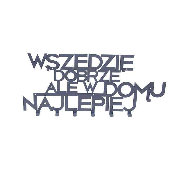 Nástěnný věšák na oblečení, klíče, Všude Dobře