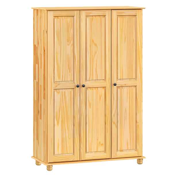 Skříň 3dveřová 8863K lak, kovové úchytky