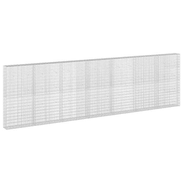 vidaXL Gabion s drátem 3,5 mm a síťkou 5x10 cm 700x30x200 cm