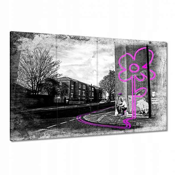 Obrazy 120x80 Růžová květina