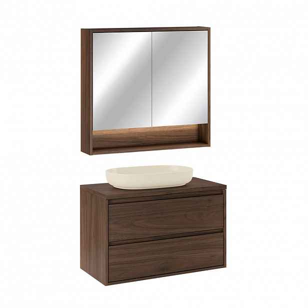 Petits-meubles KOUPELNOVÝ NÁBYTEK 80cm Edmé 2er-Set Dřevo