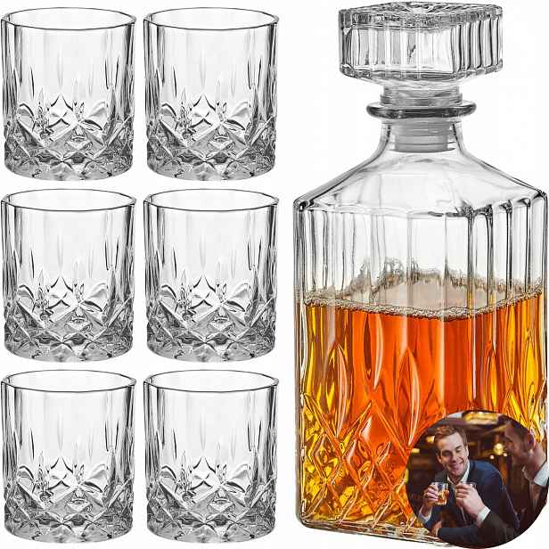 Karafa Na Whisky 6 Skleniček Dárek Pro Něj K Svátku Narozeniny Pro Svědka