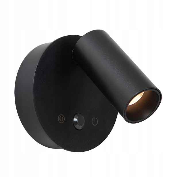 Lucide Toni nástěnný Led reflektor 2W černý Pir Usb-c bezdrátový
