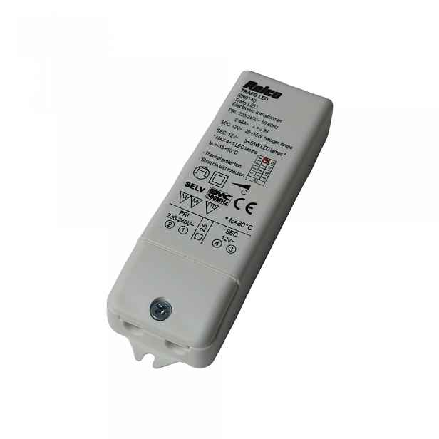 Osvětlovací transformátor bílý 12V 20-105W Série Transformátor Nordlux