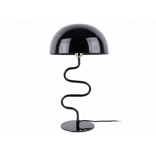 Stolní lampa ve tvaru hřibu Twist, kovová, výška 54 cm, černá