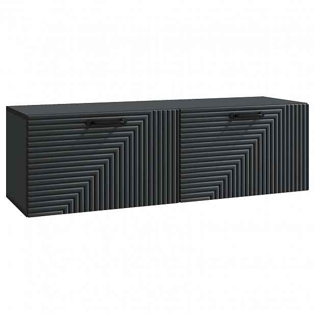 vidaXL Nástěnná TV skříň Černá 98 x 31 x 30 cm Kompozitní dřevo
