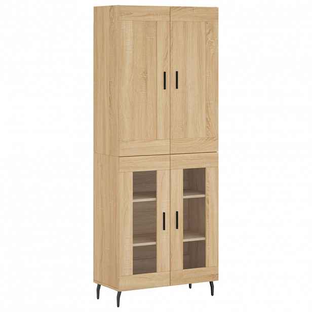 vidaXL Skříň highboard dub sonoma 69,5 x 34 x 180 cm kompozitní dřevo
