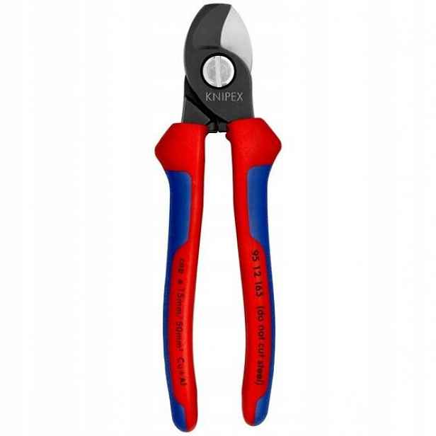 Knipex kleště na kabely 165mm, brynýrované, vicesložková rukojeť, 9512165