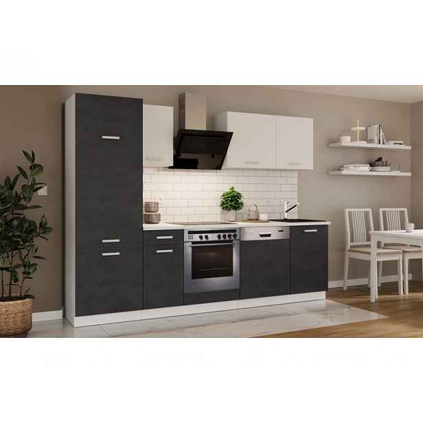 Kuchyňská linka 270/270 cm ZAIRA - matera / bílá