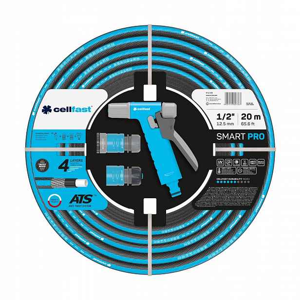 Sada zavlažovačů Smart Pro Ats 1/2" 20 m Hadice Zavlažovač Spojky