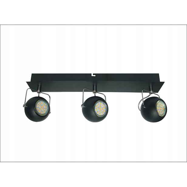 Spot osvětlení černý mat 3X3W Led GU10 Tony 93-25029-Z Candellux